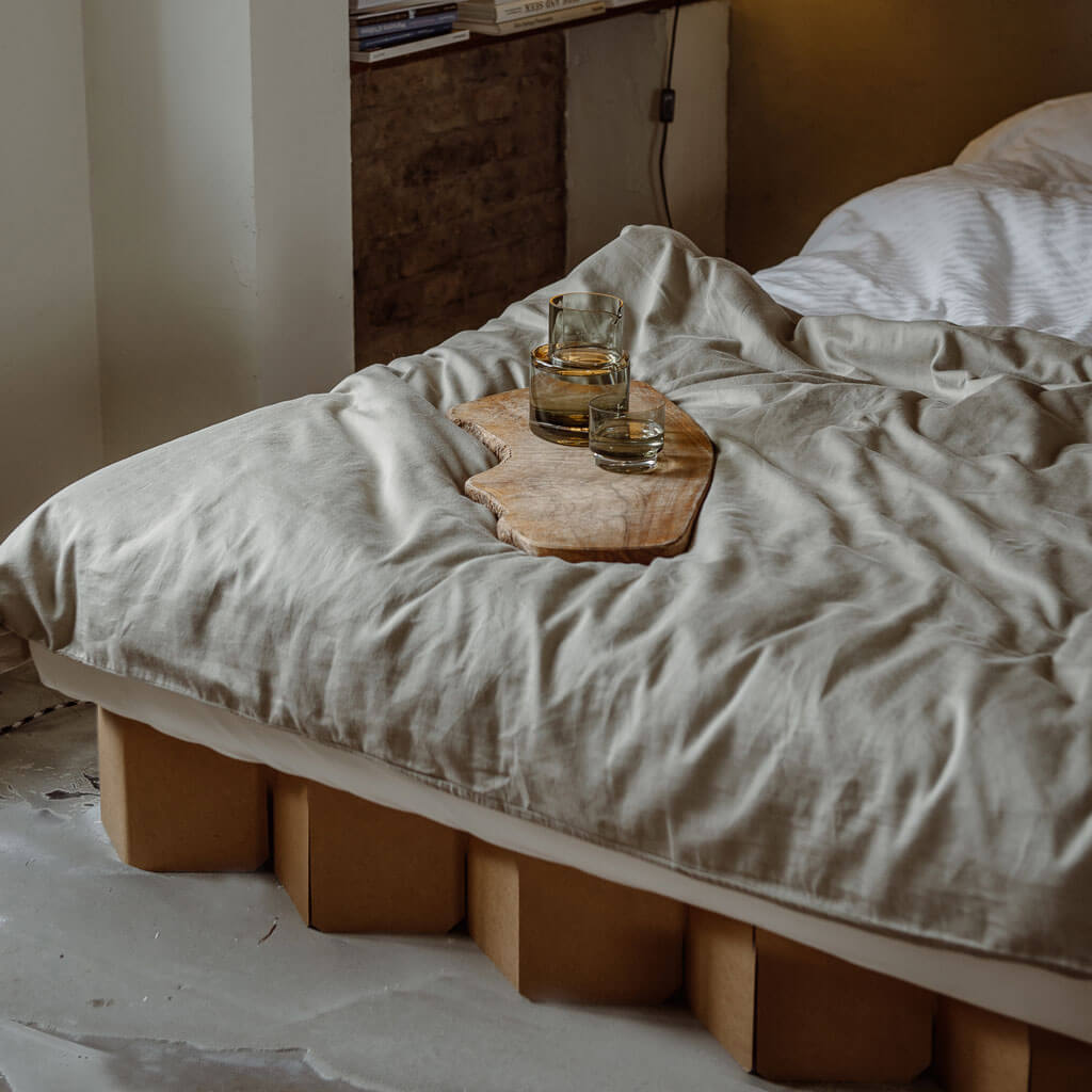 ROOM IN A BOX Family Bed 2.0 LOW in natural, size S
